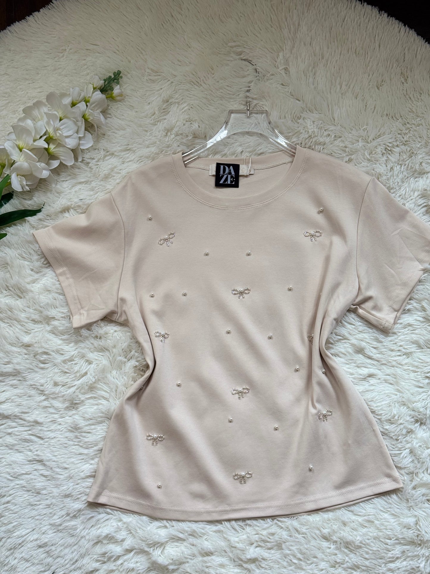 Playera de moños over size