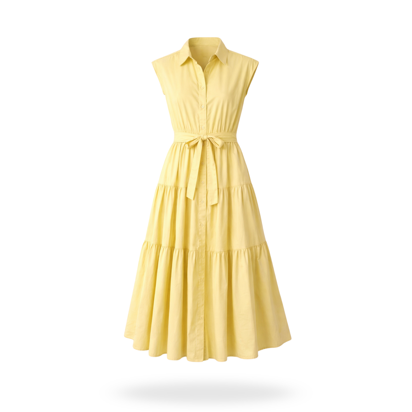 Vestido camisero sin mangas