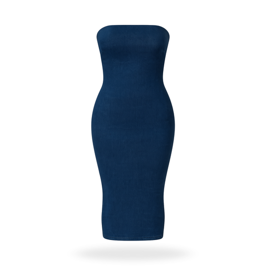 Vestido lápiz de mezclilla