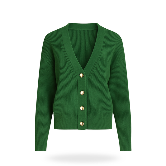 Cárdigan botones dorados