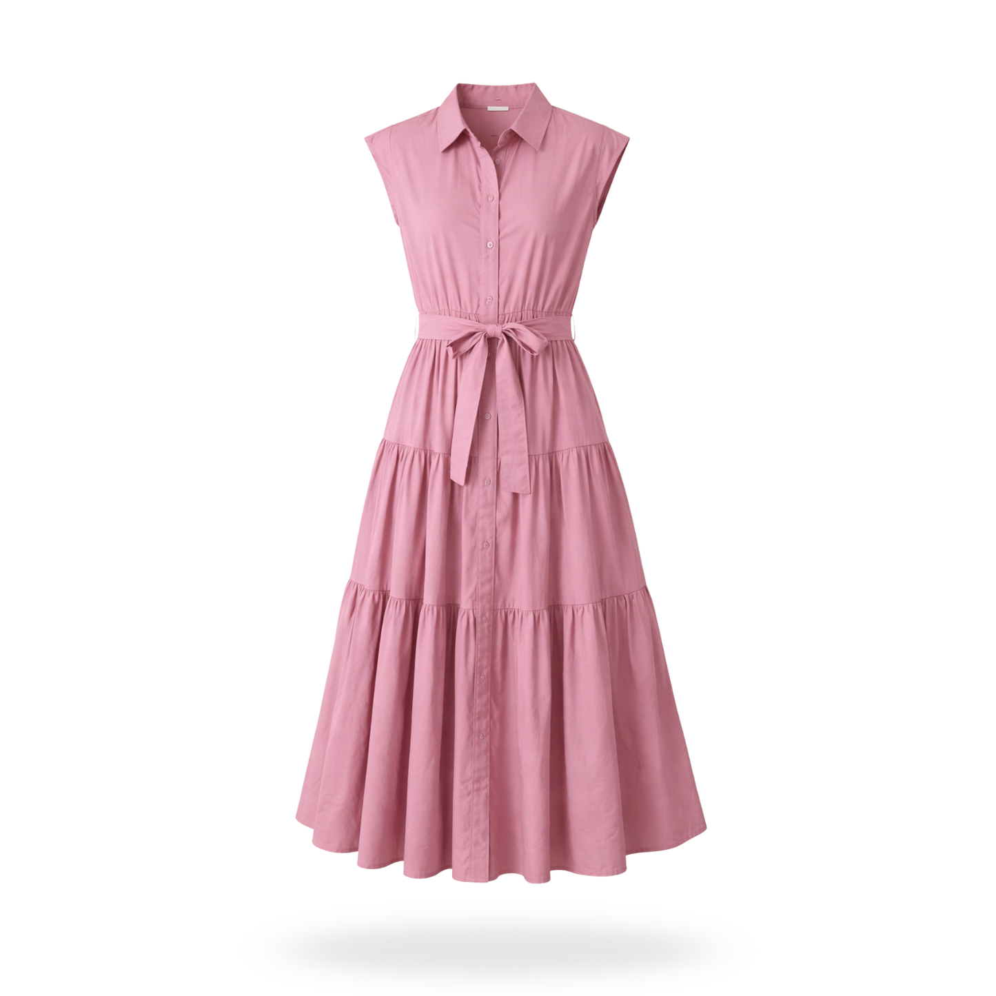 Vestido camisero sin mangas