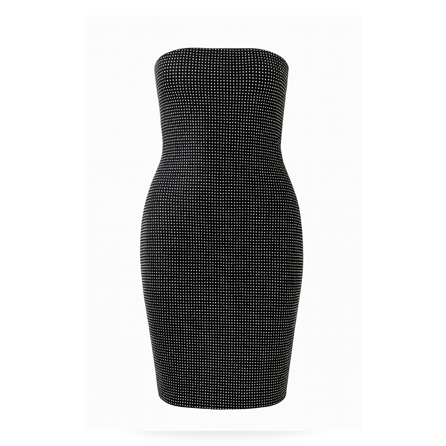 Vestido Strapless de brillos