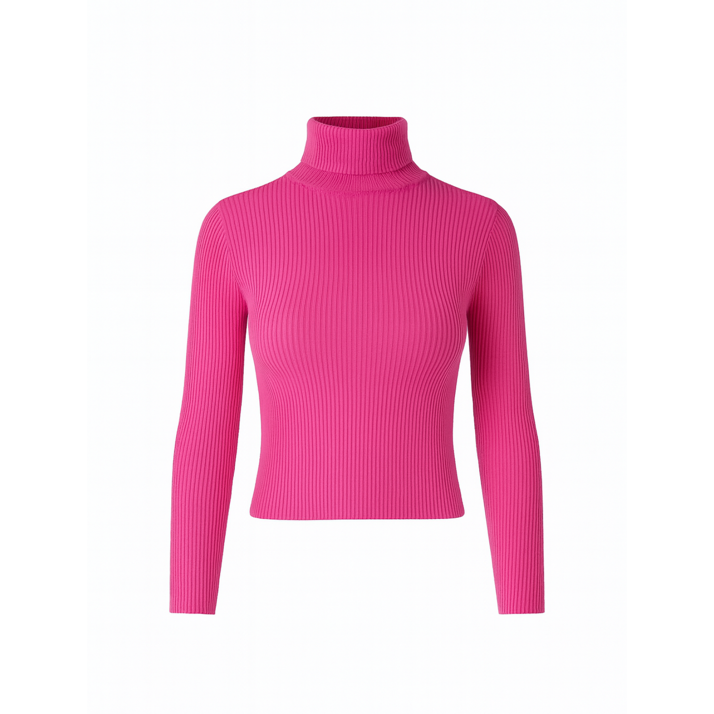 Blusa cuello alto tejida