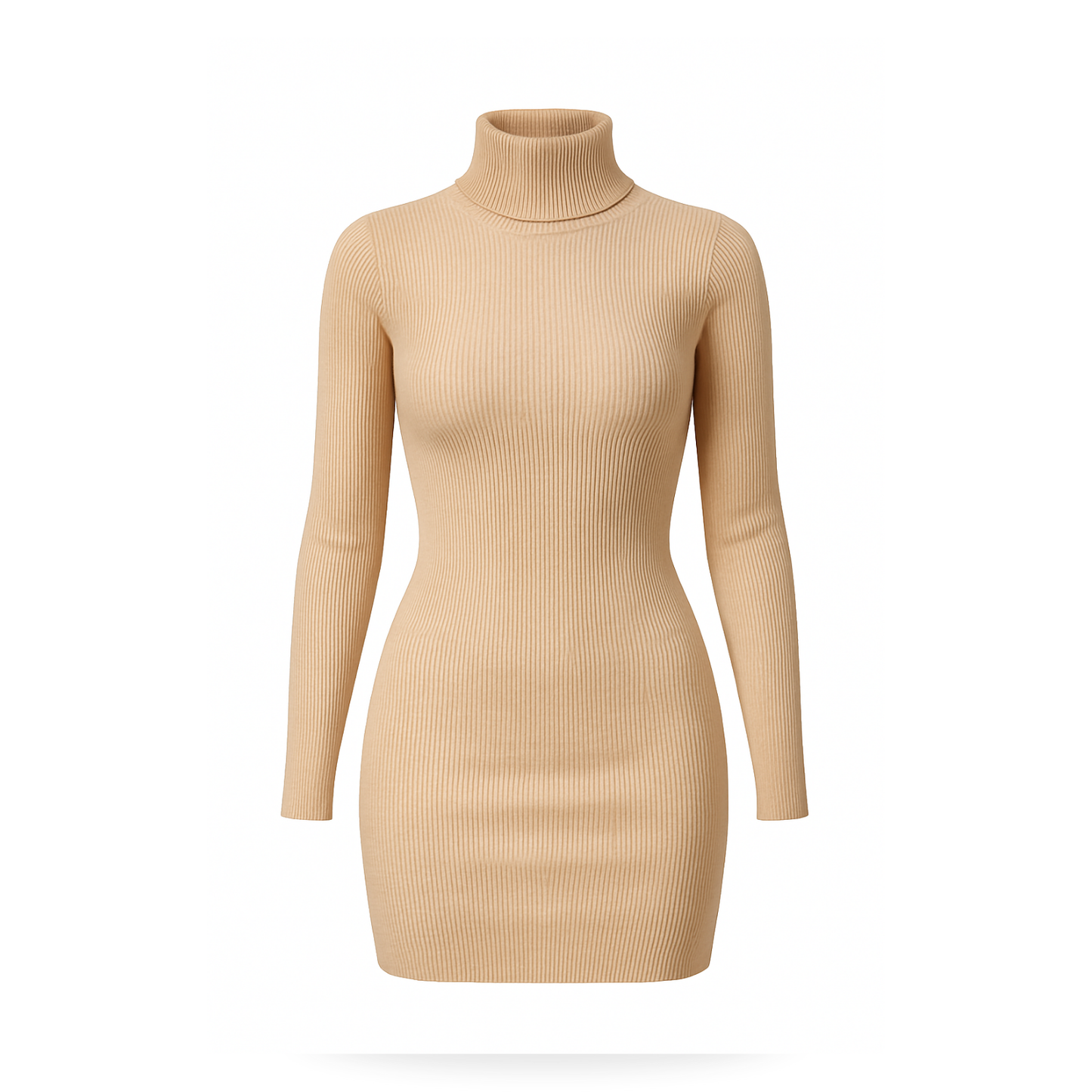 Vestido cuello tortuga