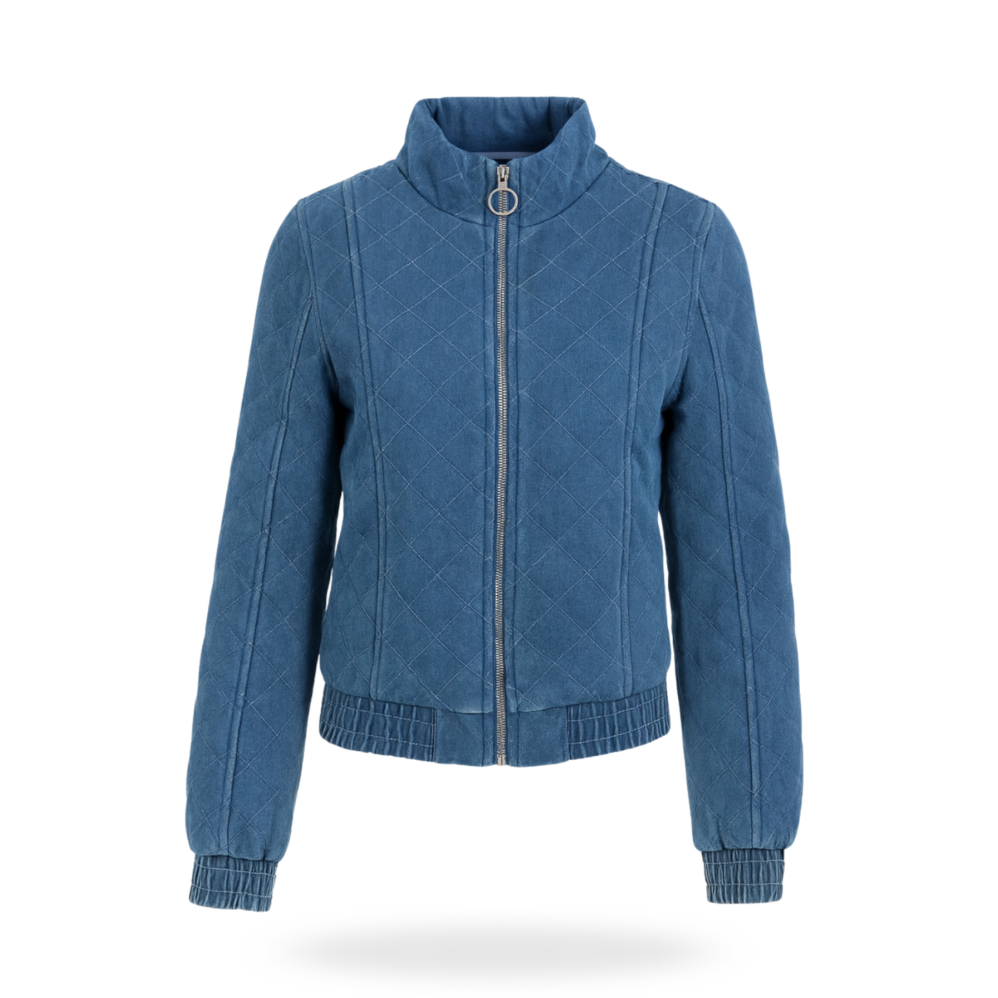 Chamarra capitonada de mezclilla