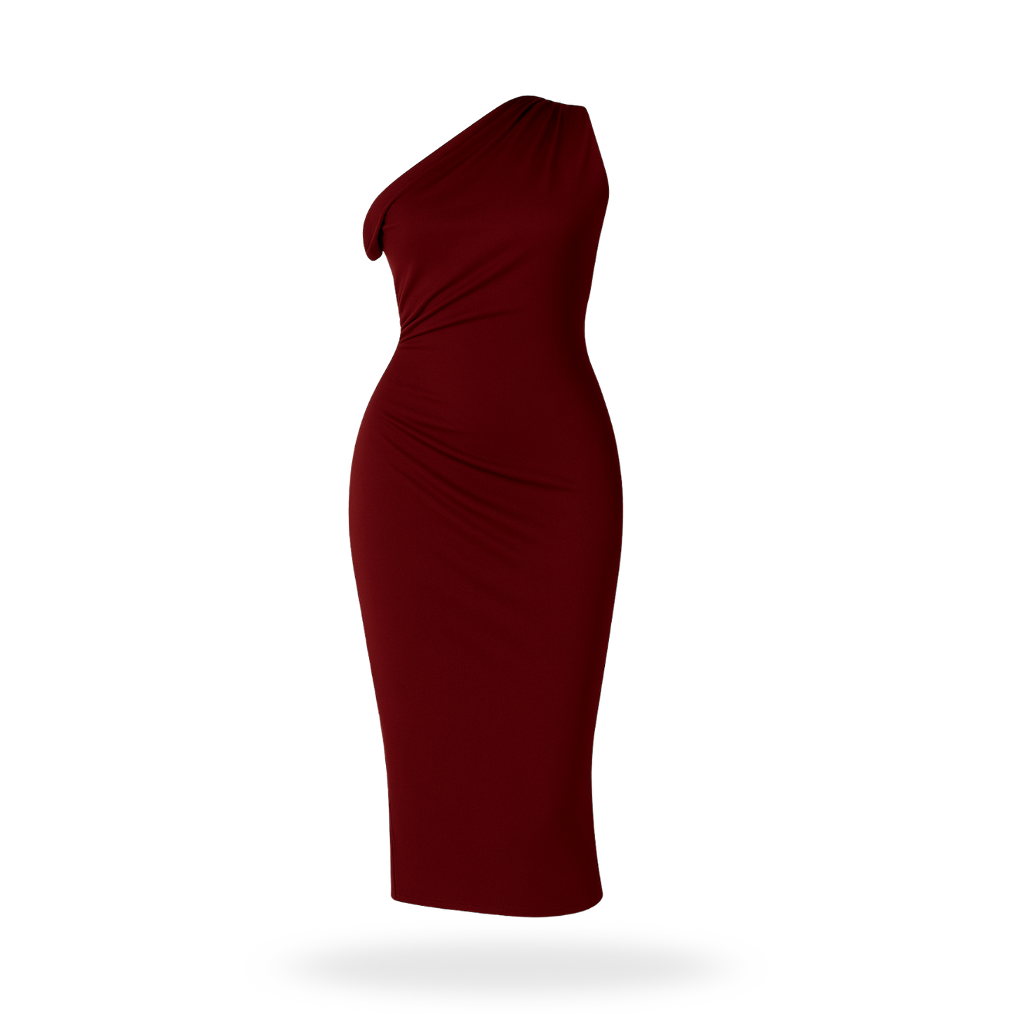 Vestido maxi asimetrico