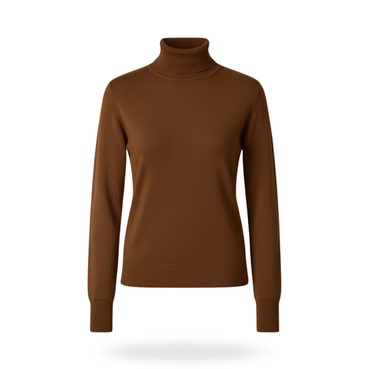 Blusa tejida cuello tortuga