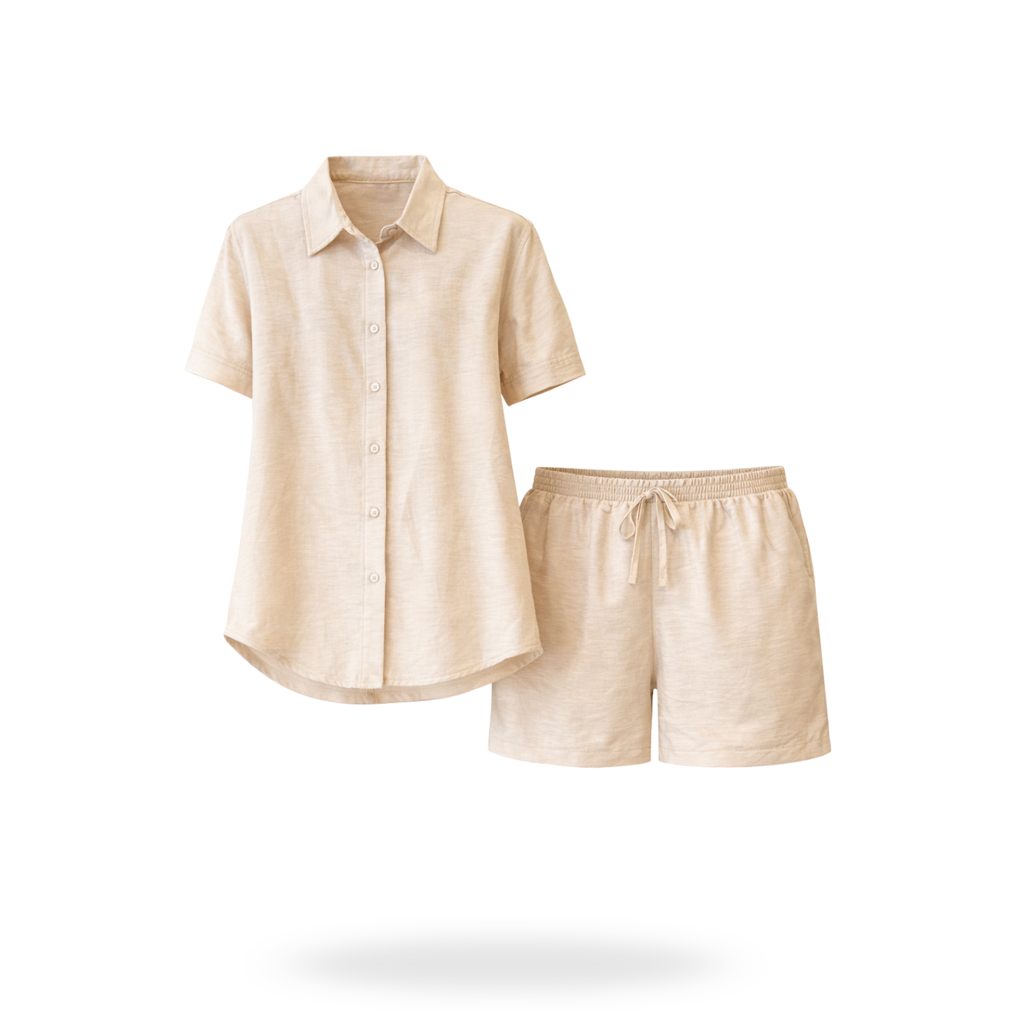 Conjunto de Short con camisa Lino