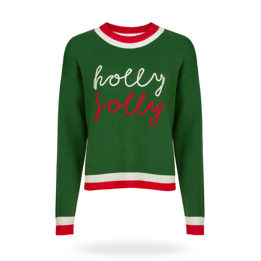 Suéter holly jolly navideño