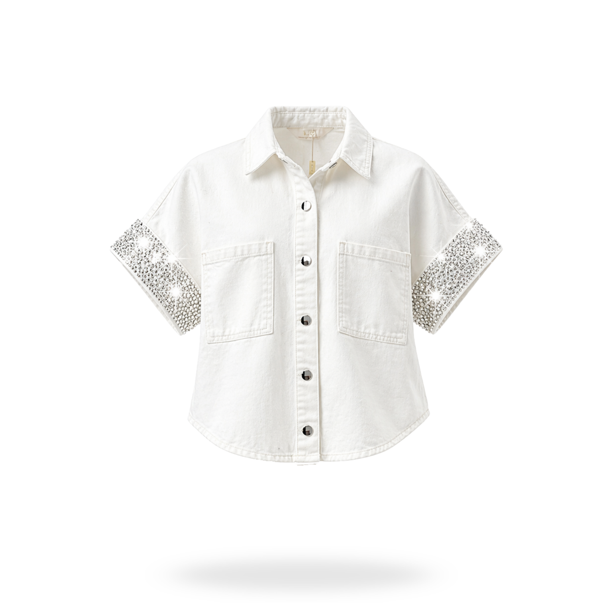 Camisa de Mezclilla con Brillos