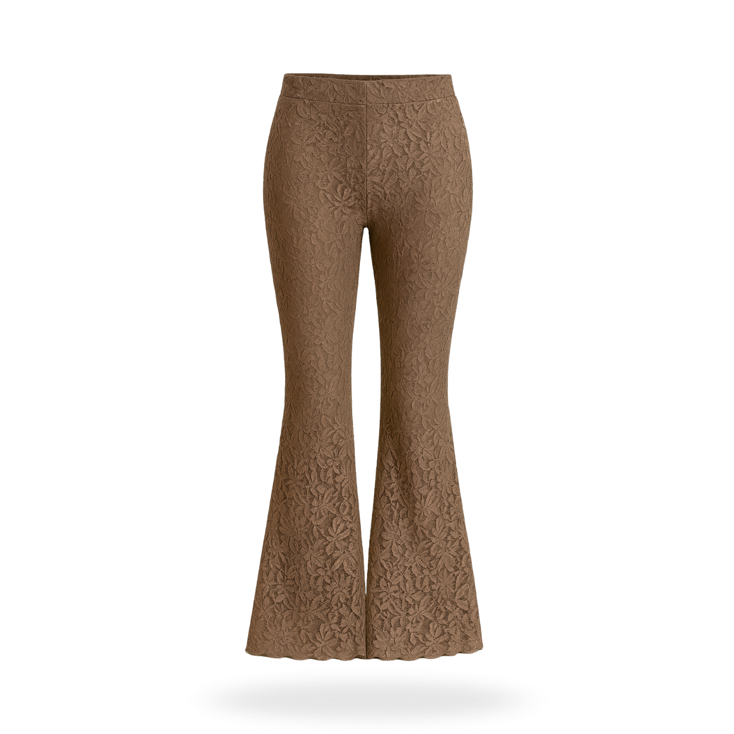 pantalon campana de encaje