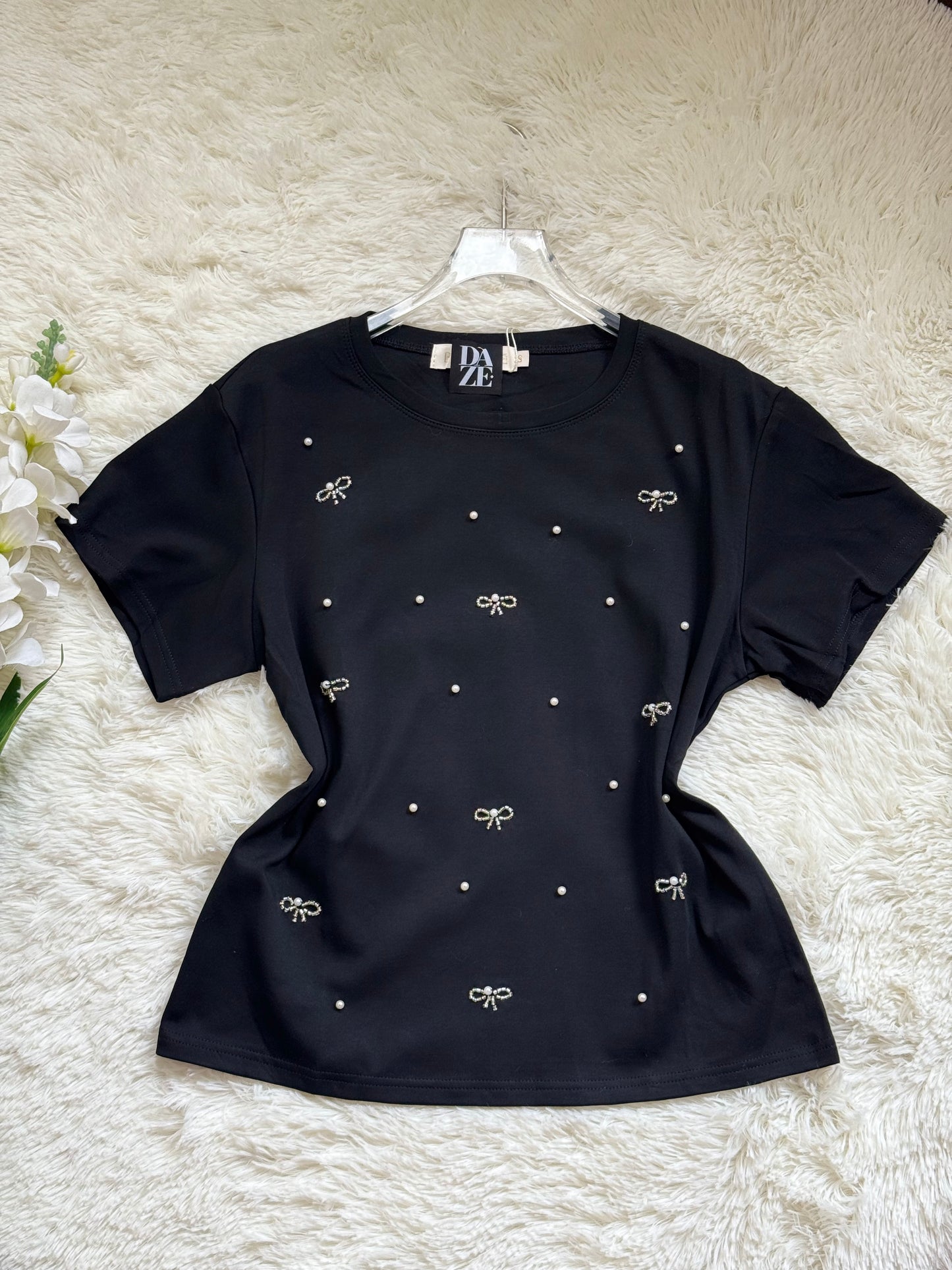 Playera de moños over size