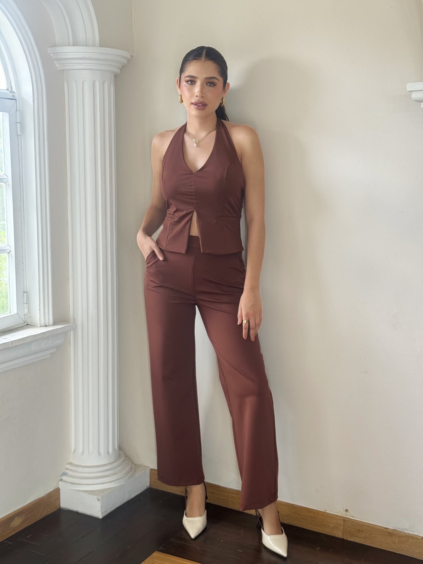 Conjunto blusa y pantalón