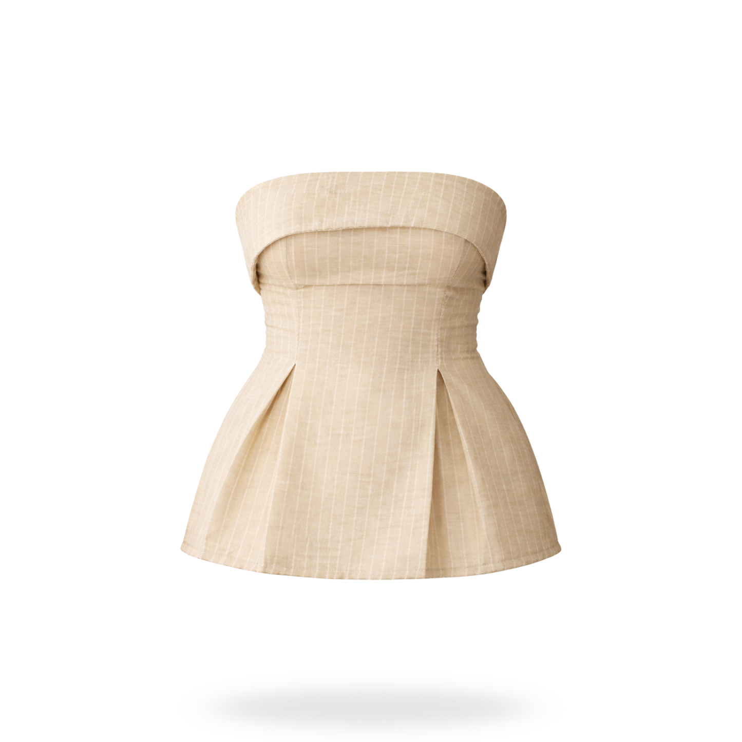 Blusa lino strapless
