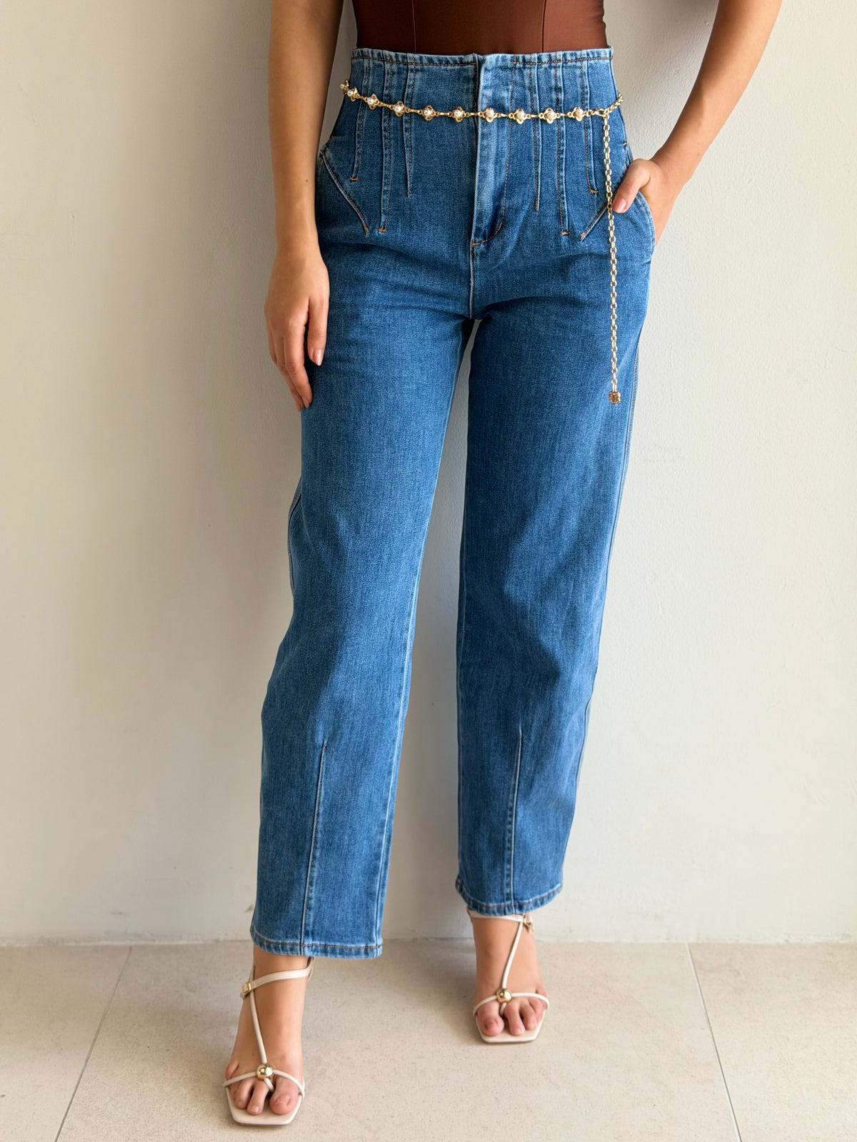 Pantalon de Pinzas Barrel