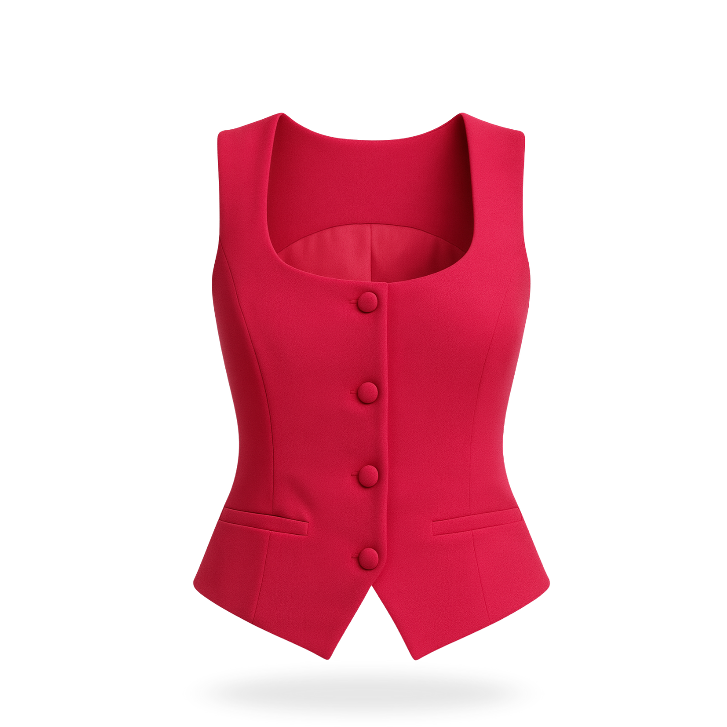 Chaleco escote cuadrado