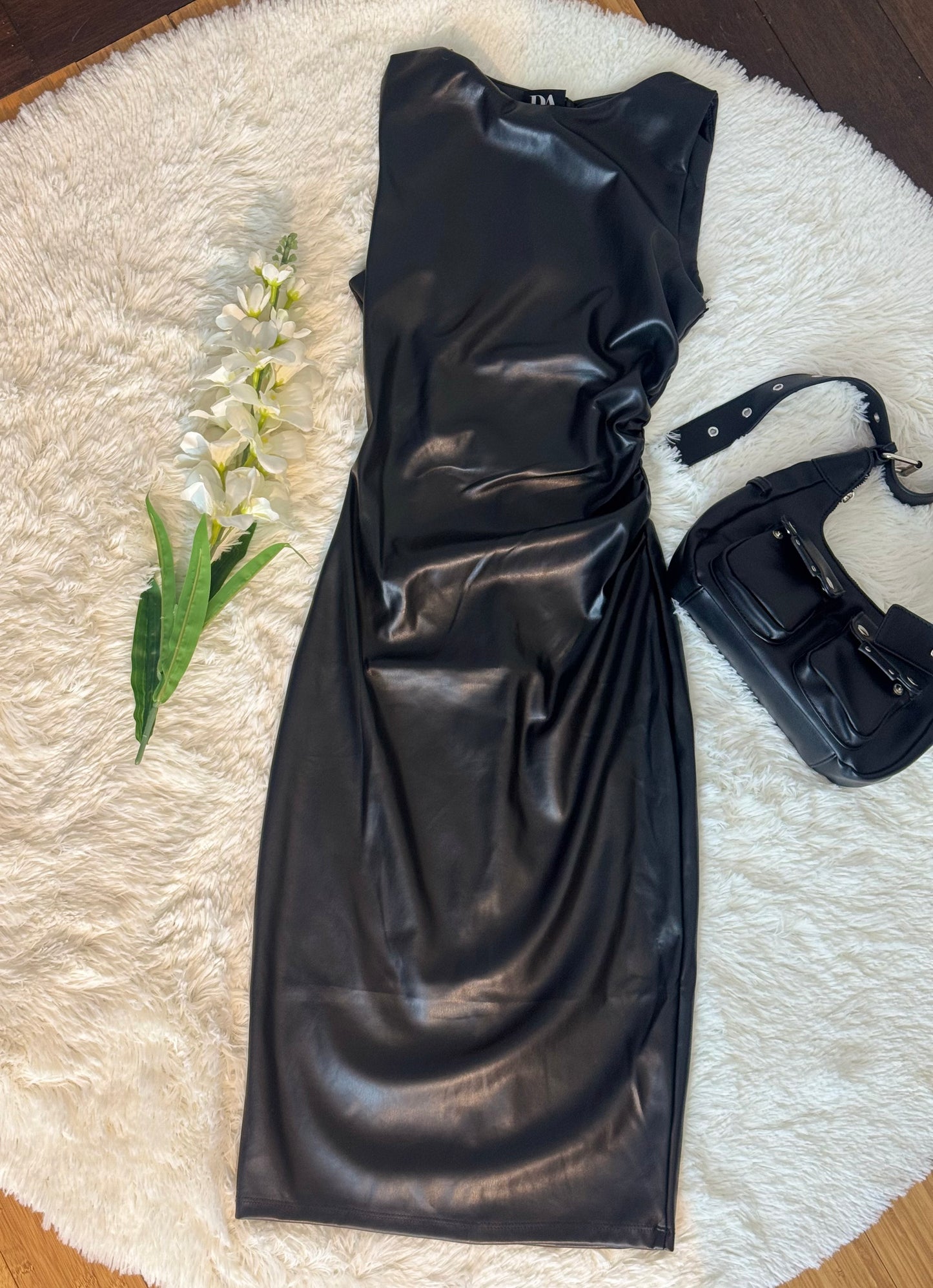 Vestido Cuello alto Vinipiel