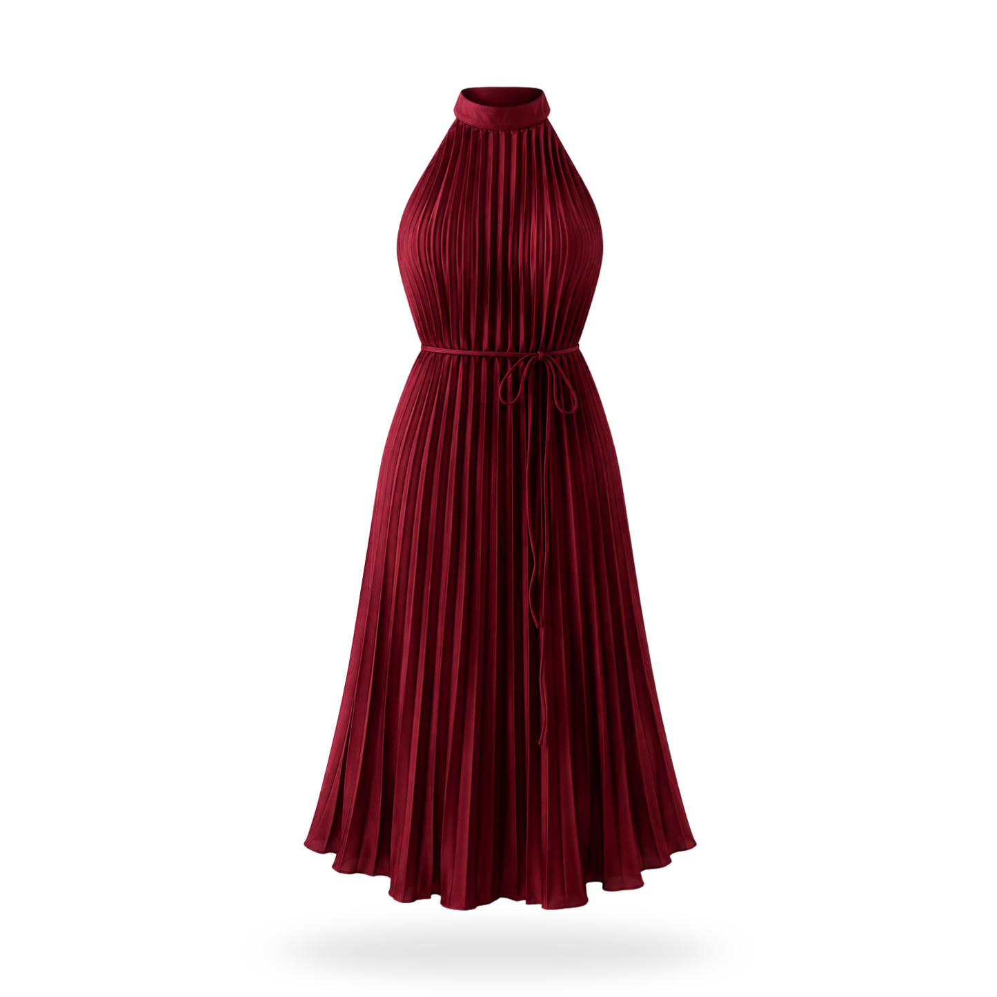 Vestido Plisado Halter