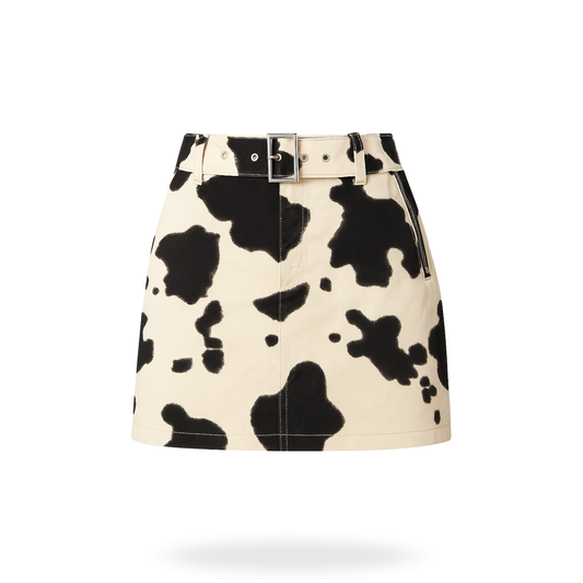 Falda short de vaca