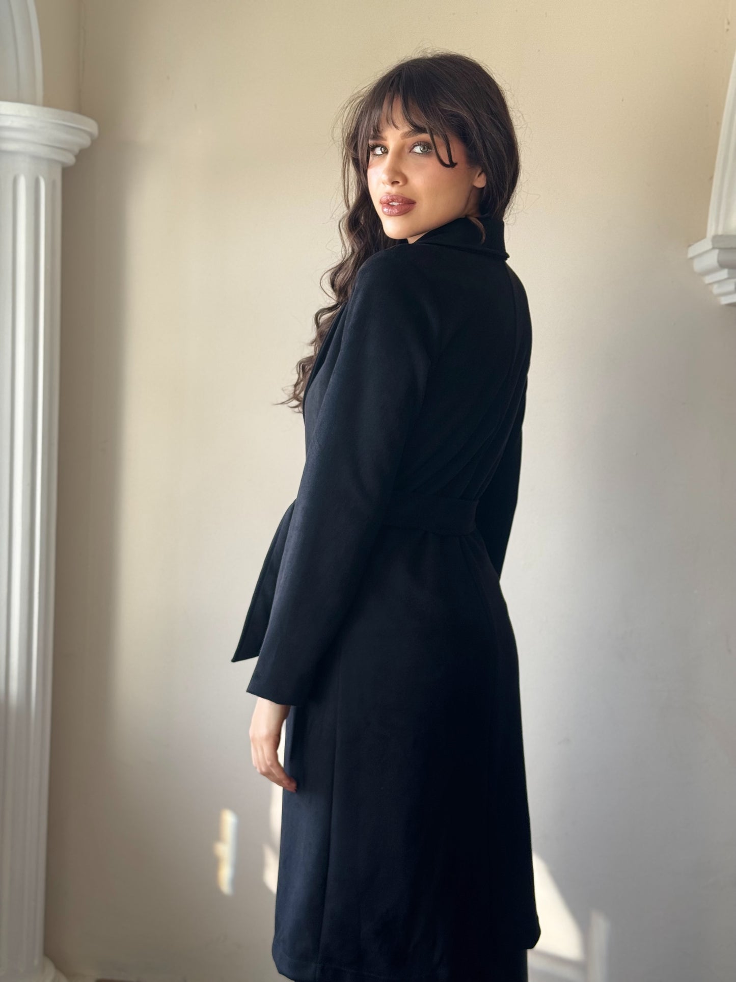 Gabardina de gamuza