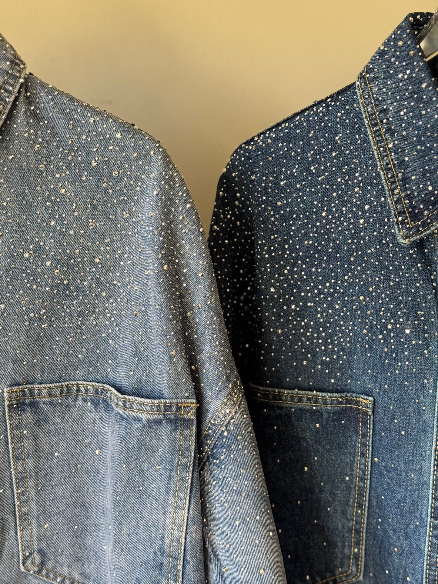 Camisa Oversize mezclilla con brillos