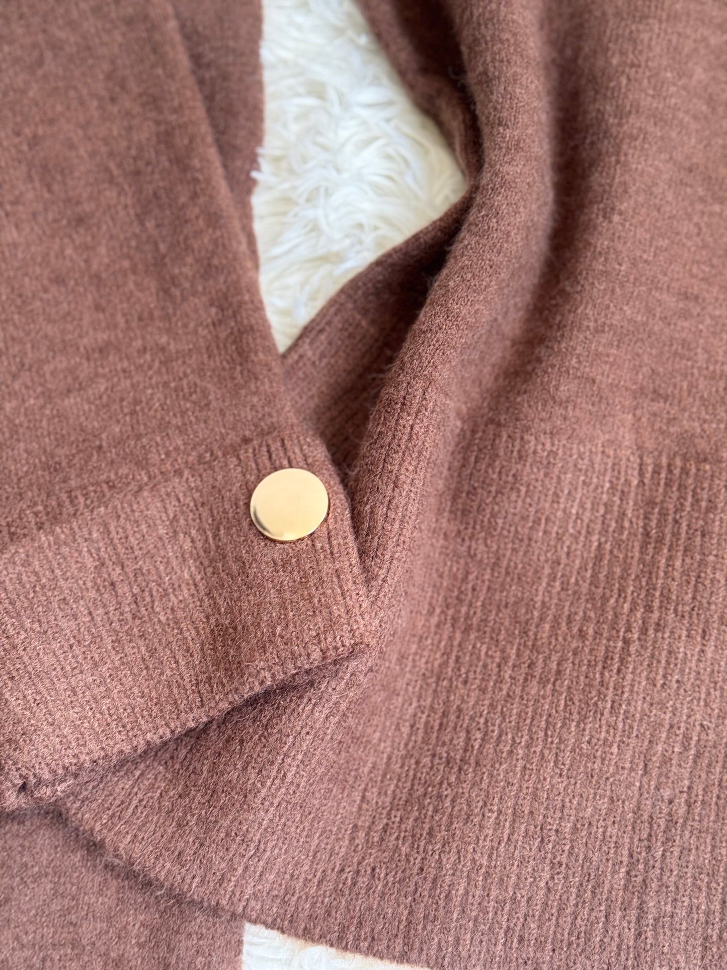 Conjunto tejido cuello redondo