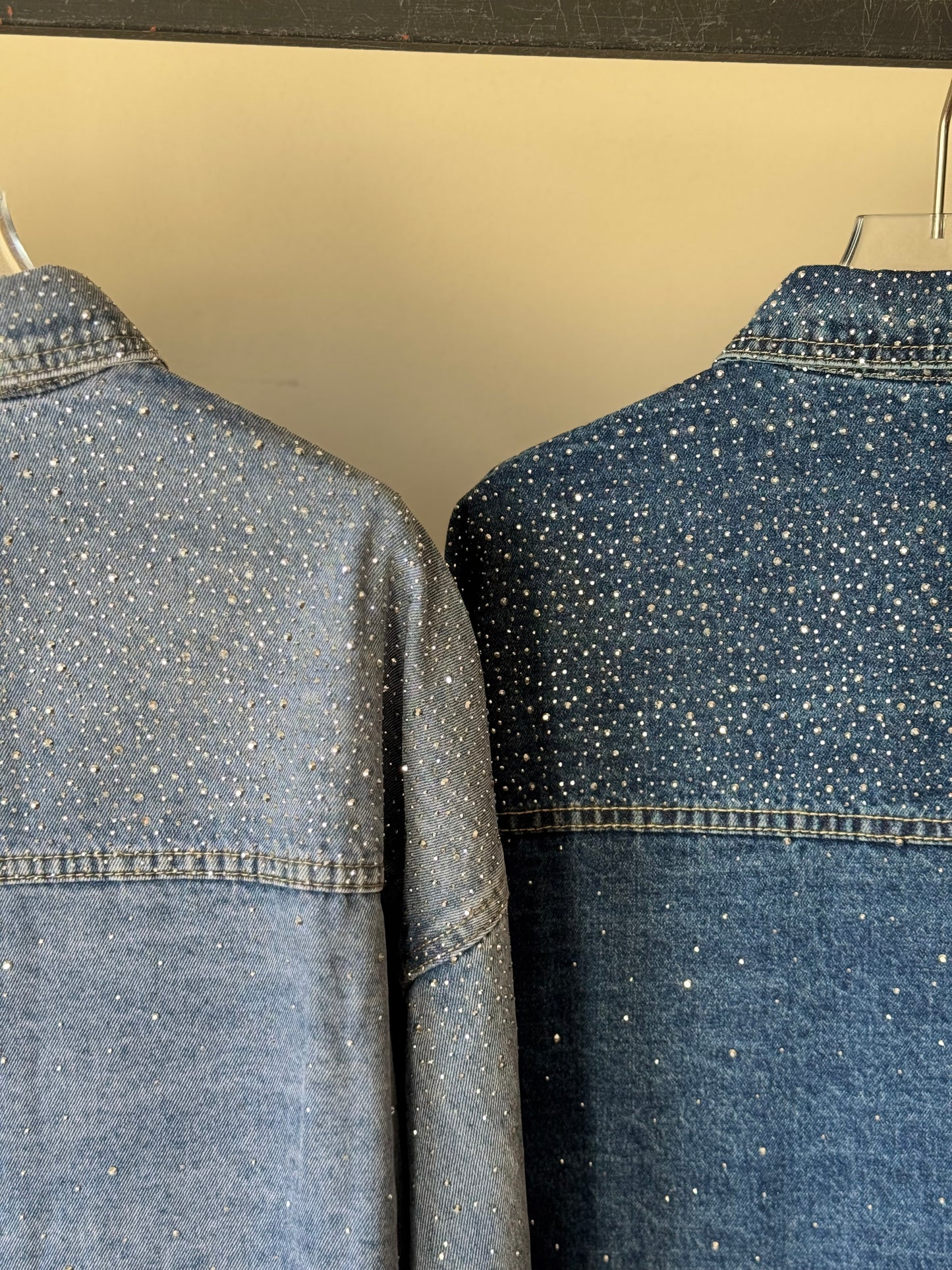 Camisa Oversize mezclilla con brillos