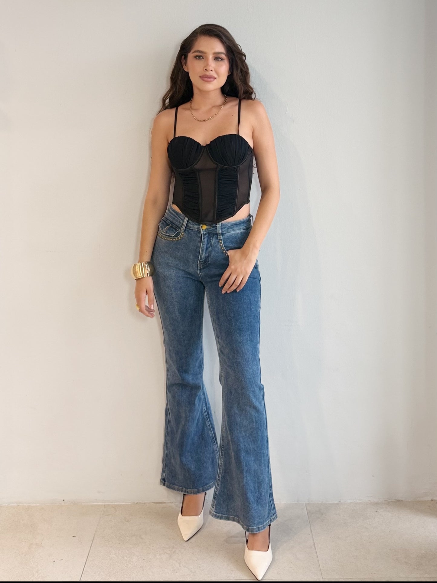 Jeans Con aplicacion