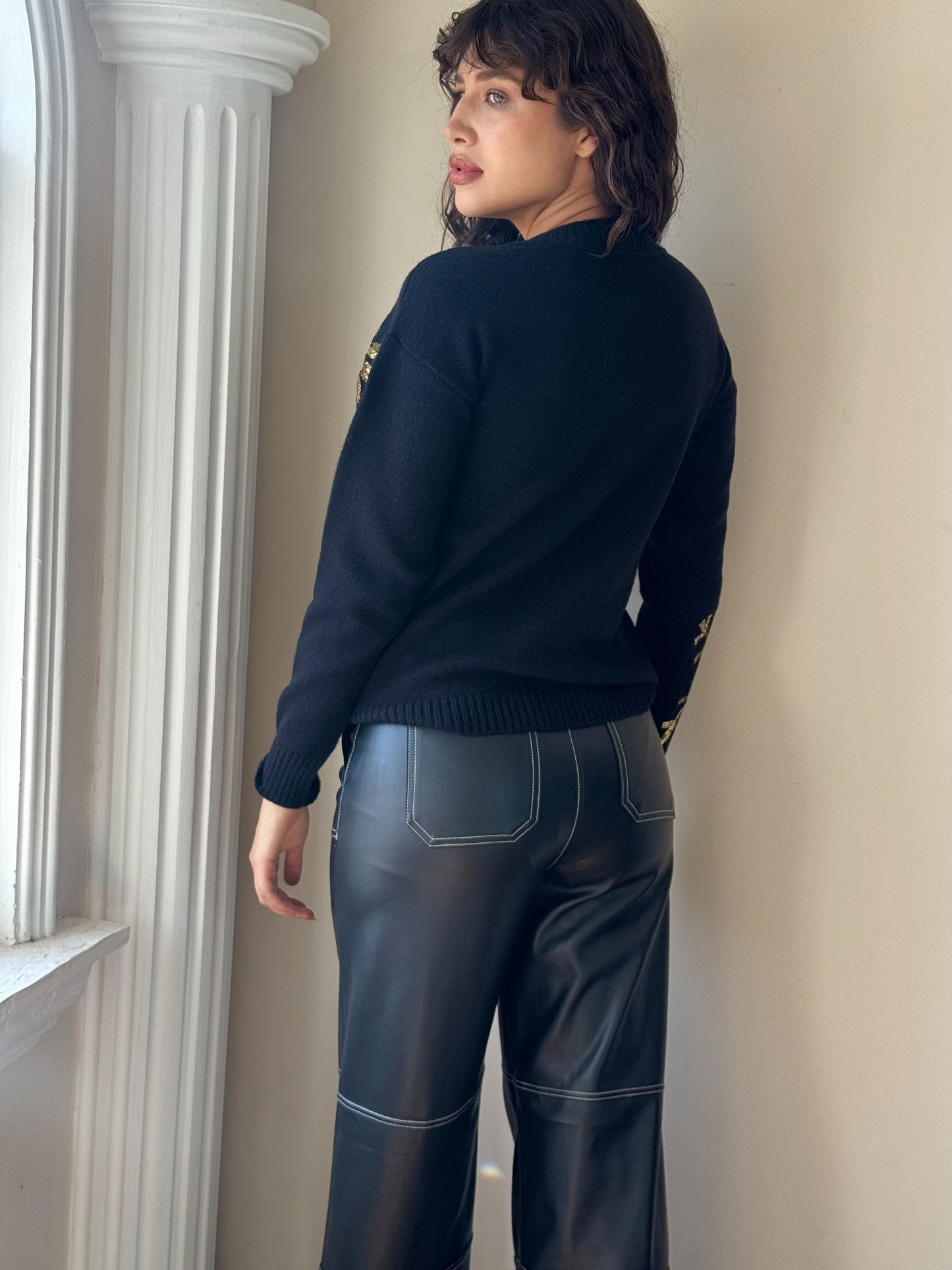 Suéter copos navideño