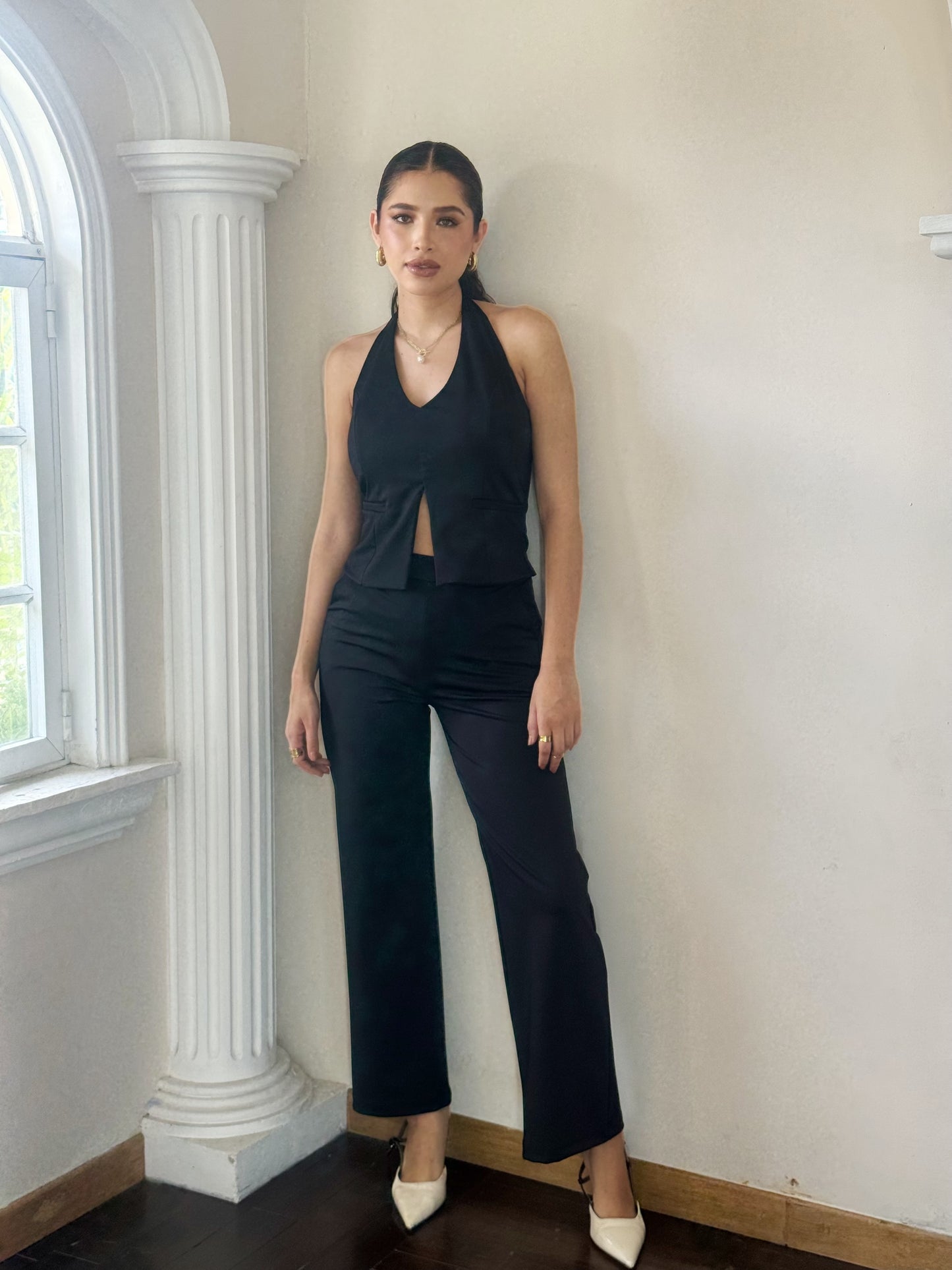 Conjunto blusa y pantalón