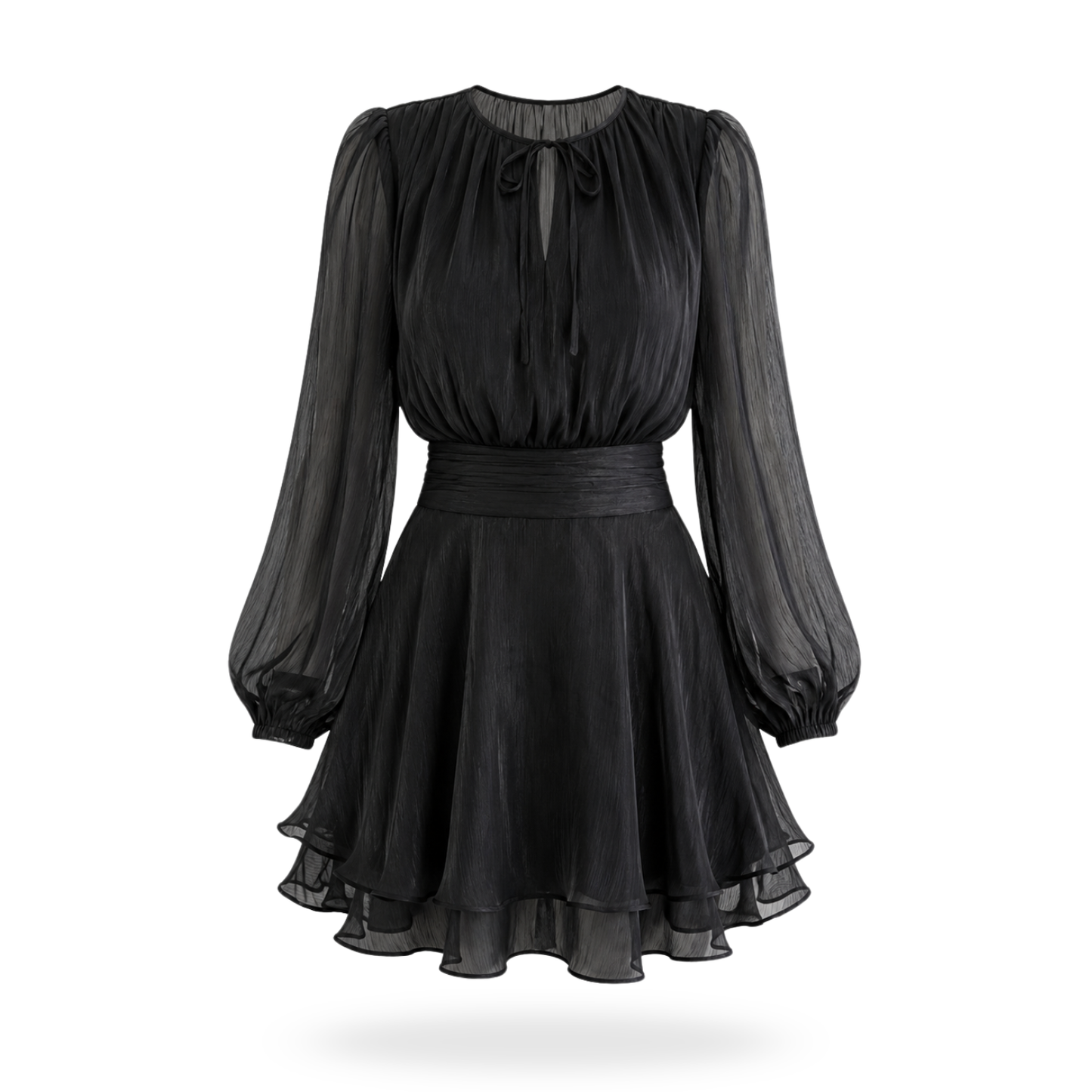 Vestido Satin Manga larga