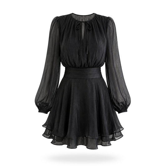 Vestido Satin Manga larga