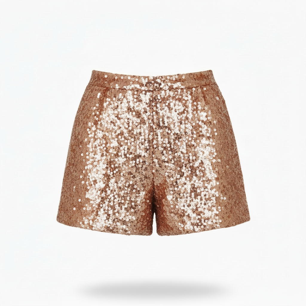 Short con lentejuelas y forro