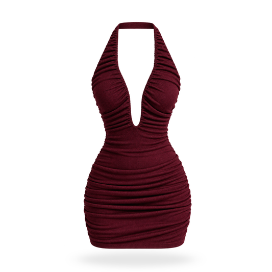 Vestido Corto con Escote profundo