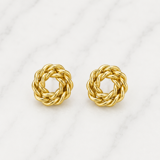 Aretes Nudo Trenzado
