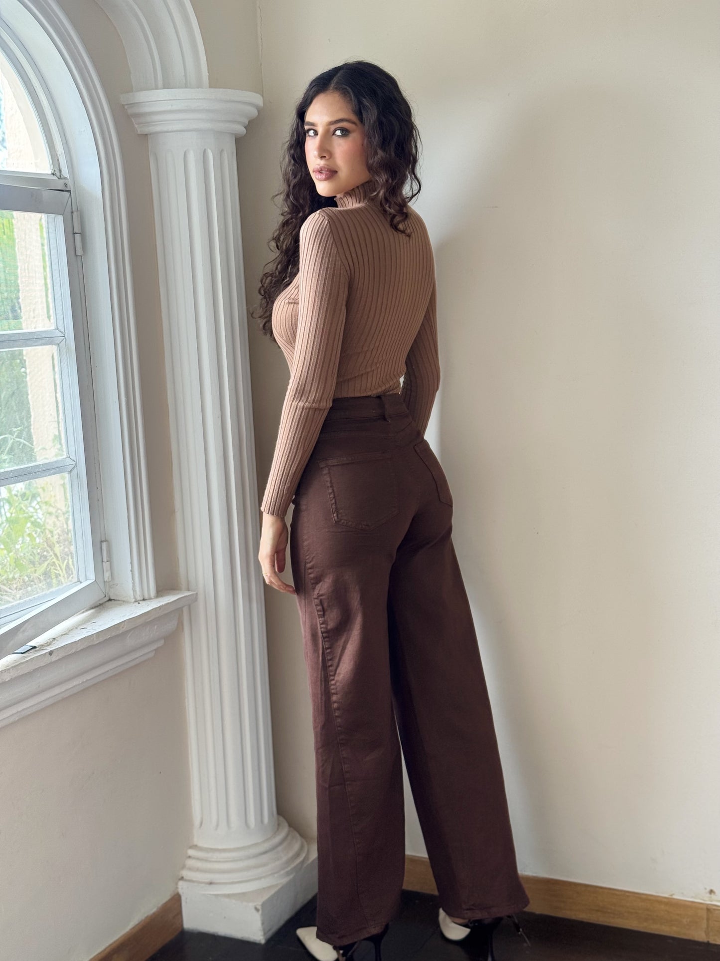 Jeans café wide leg