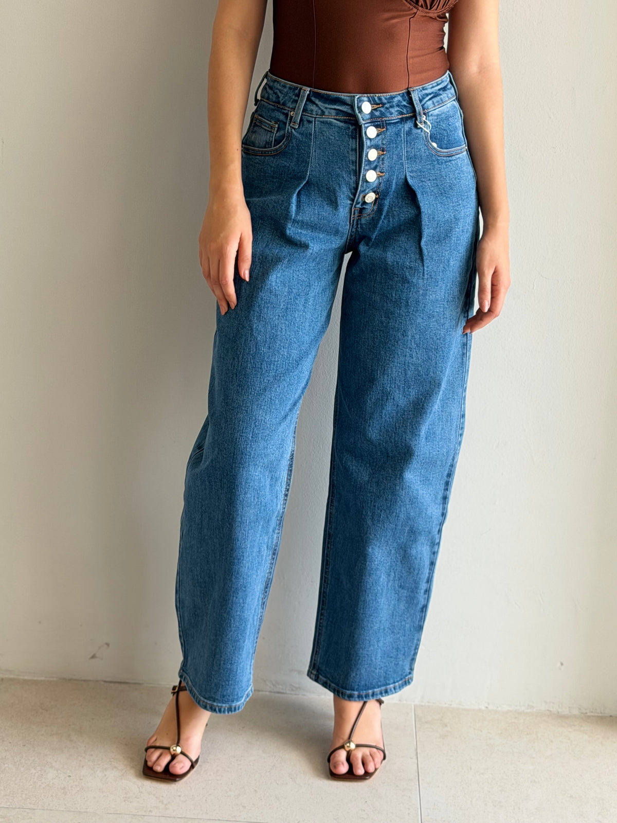 Pantalon Botones Barrel