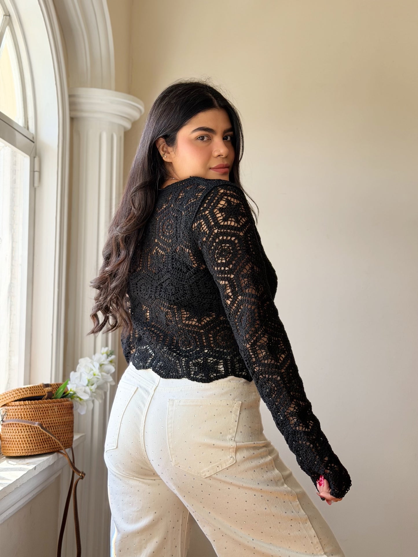 Cardigan Corto Crochet