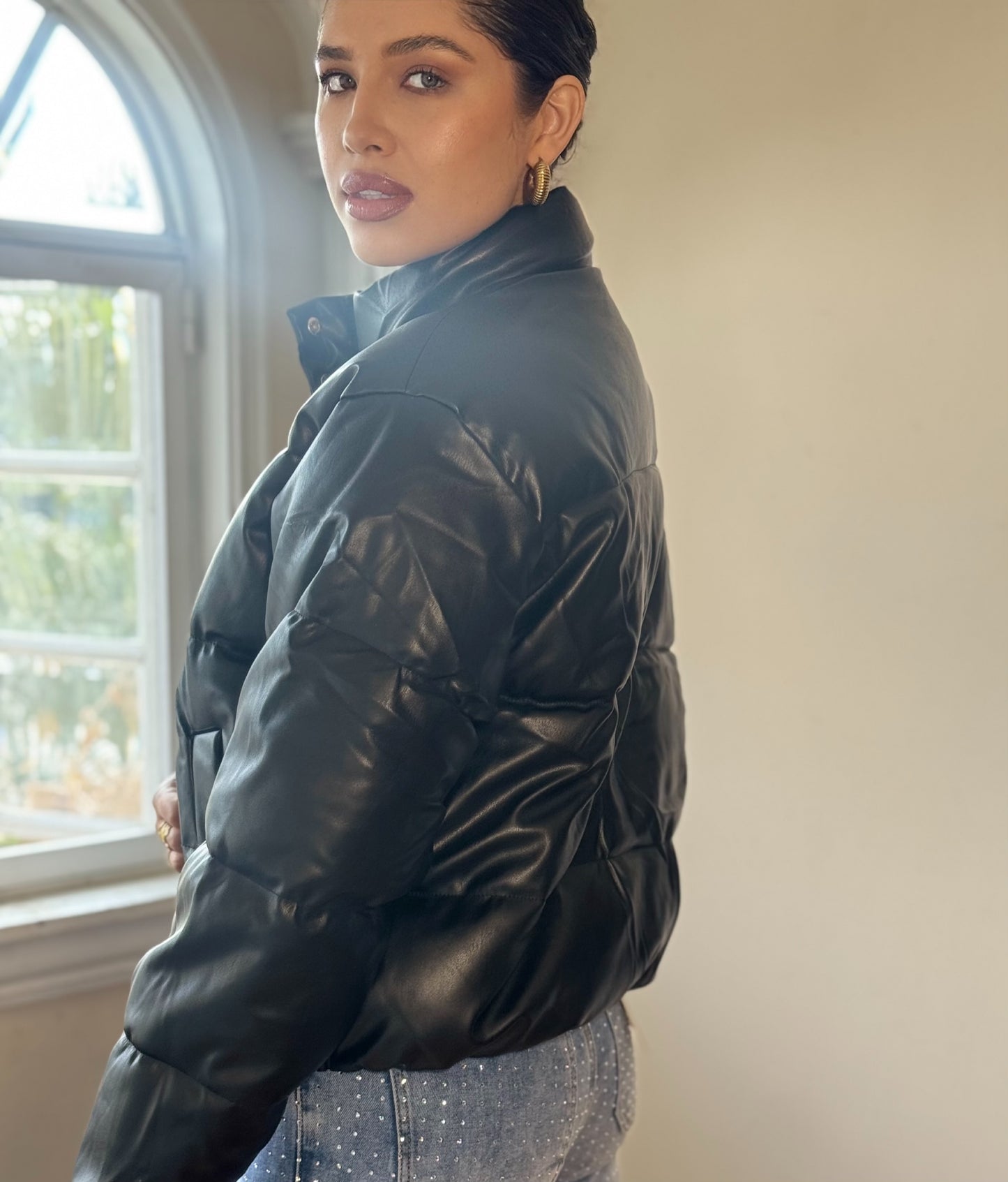 Chaqueta bomber vinipiel