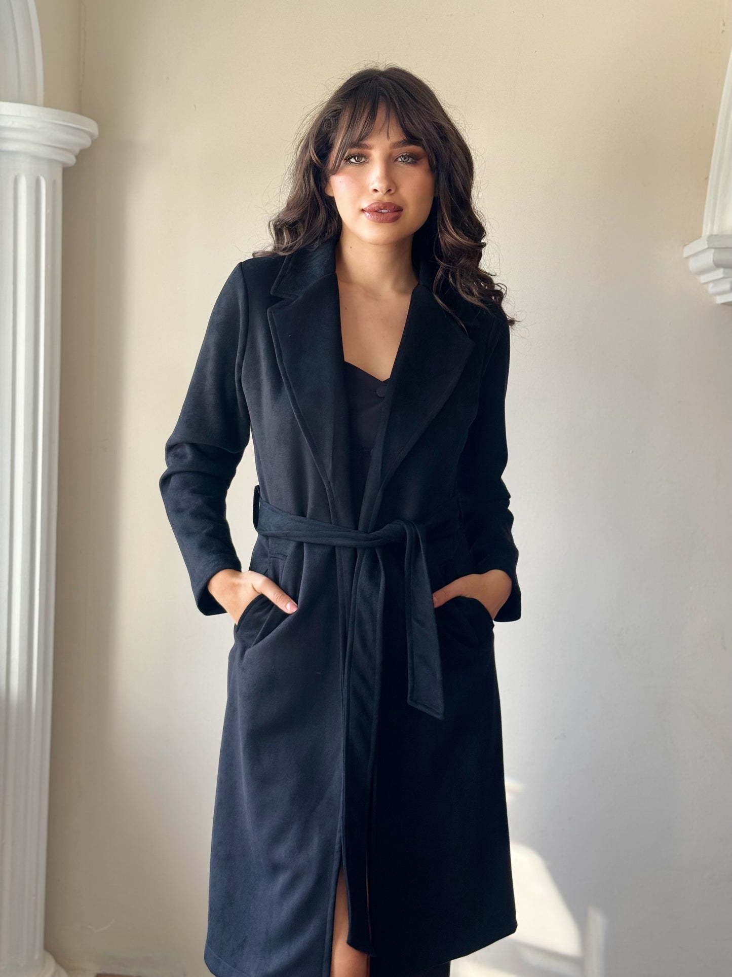 Gabardina de gamuza