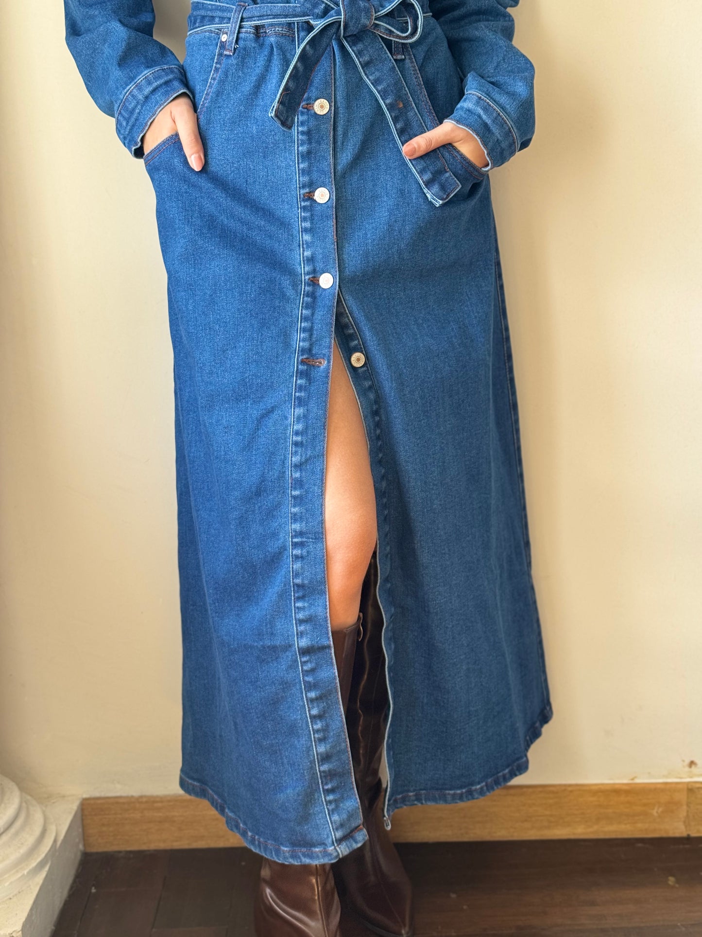 Vestido Largo de Mezclilla Premium