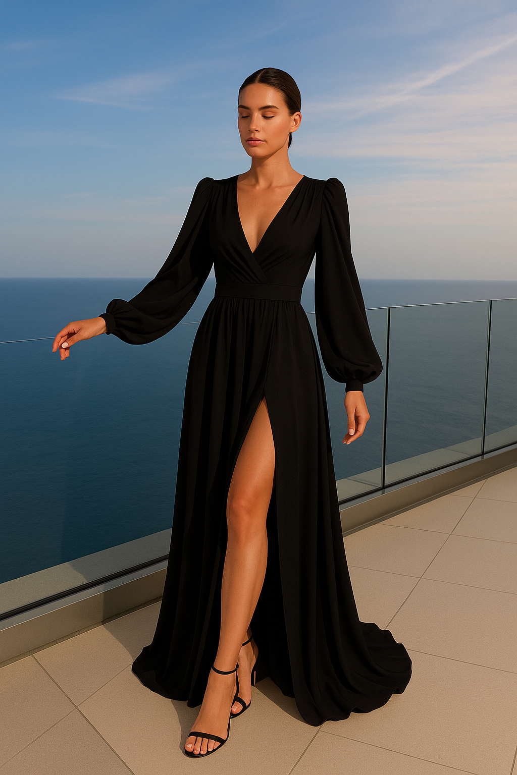 Maxi vestido de fiesta