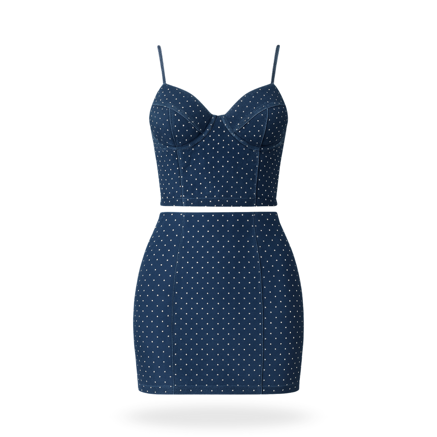 Conjunto mezclilla con brillos