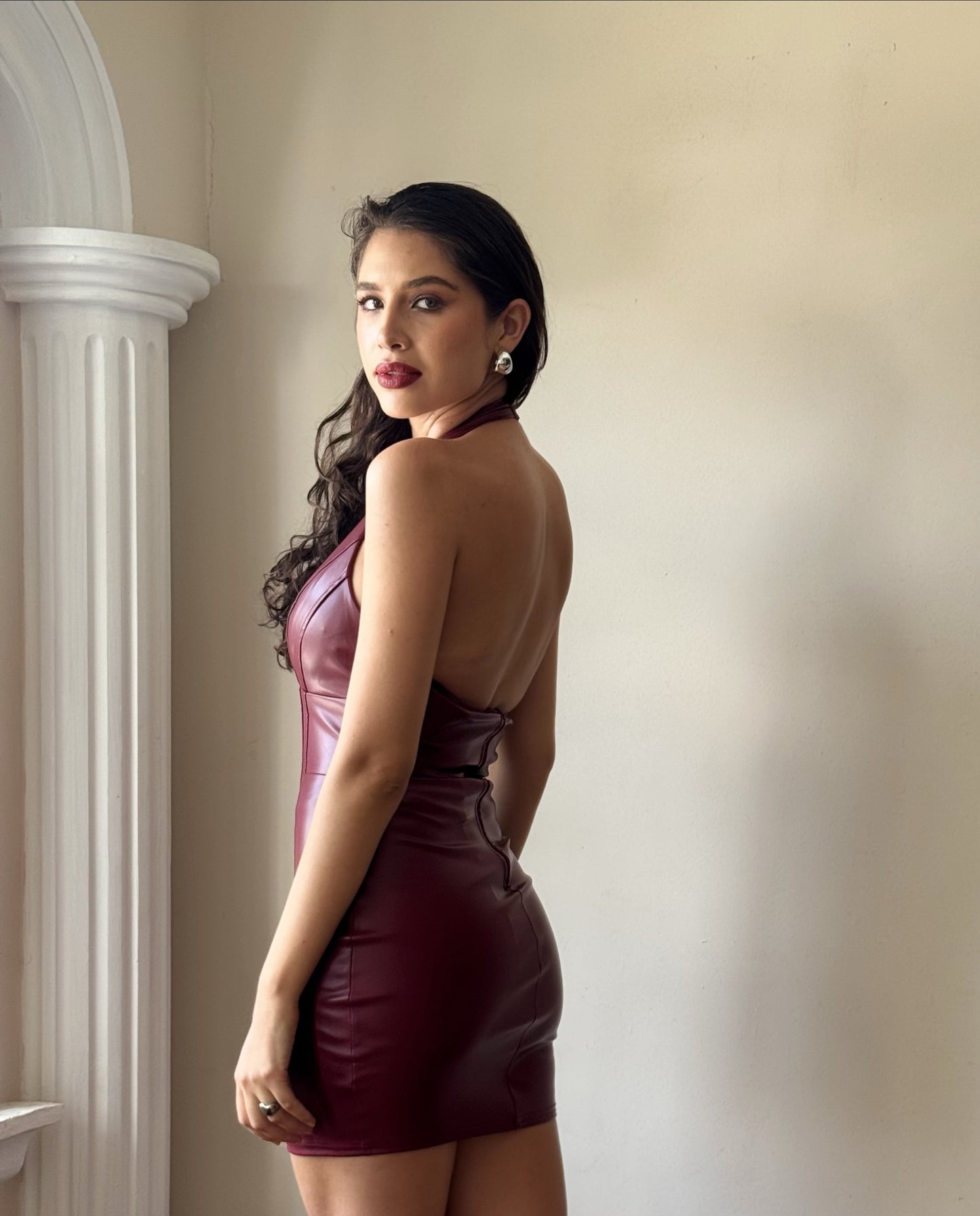 Vestido corset vinipiel