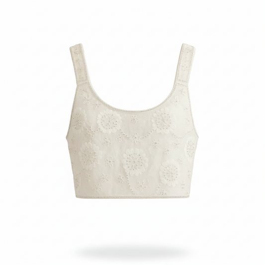 Top bordado de lentejuela