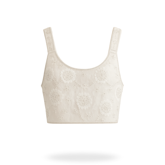 Top bordado de lentejuela