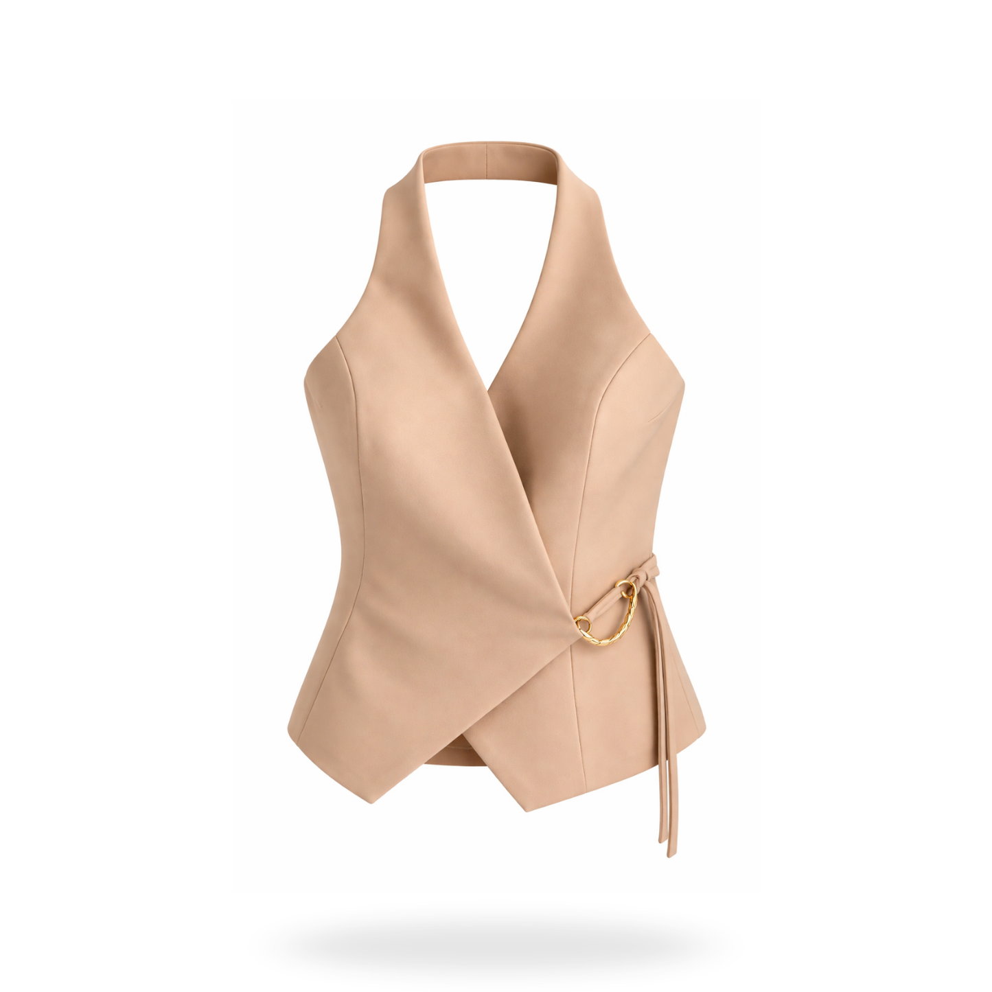 Chaleco Halter Con Aplicacion