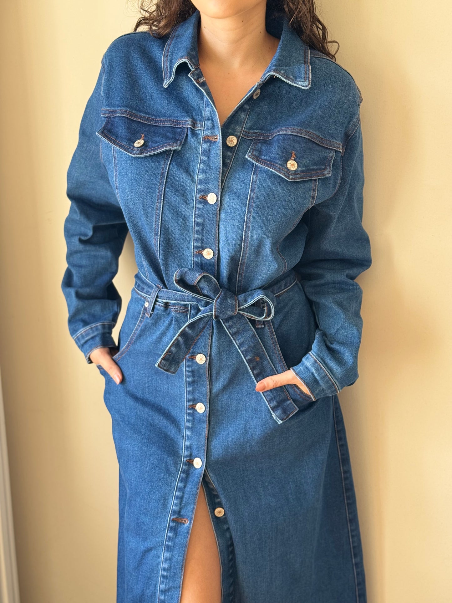 Vestido Largo de Mezclilla Premium