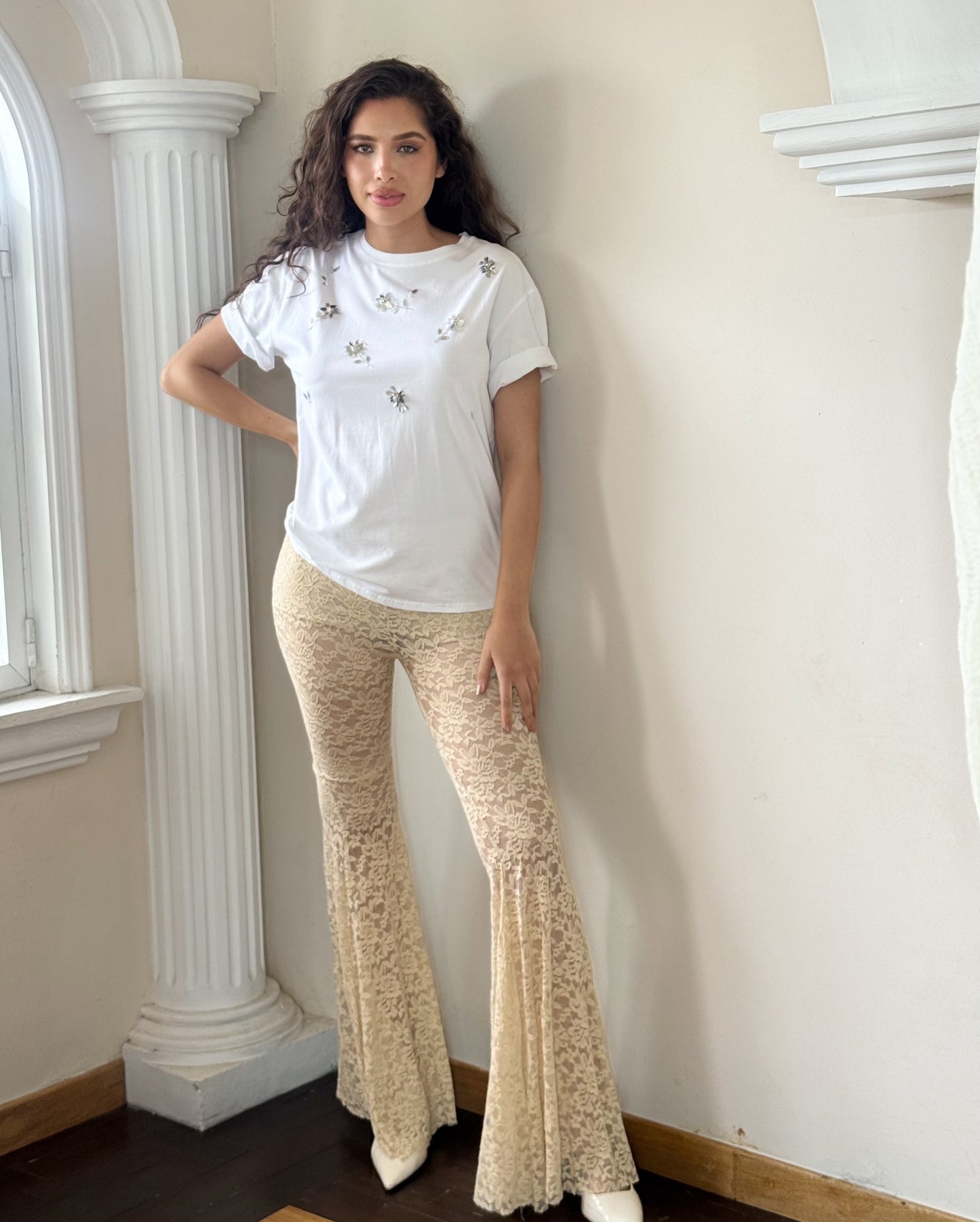 pantalon de encaje