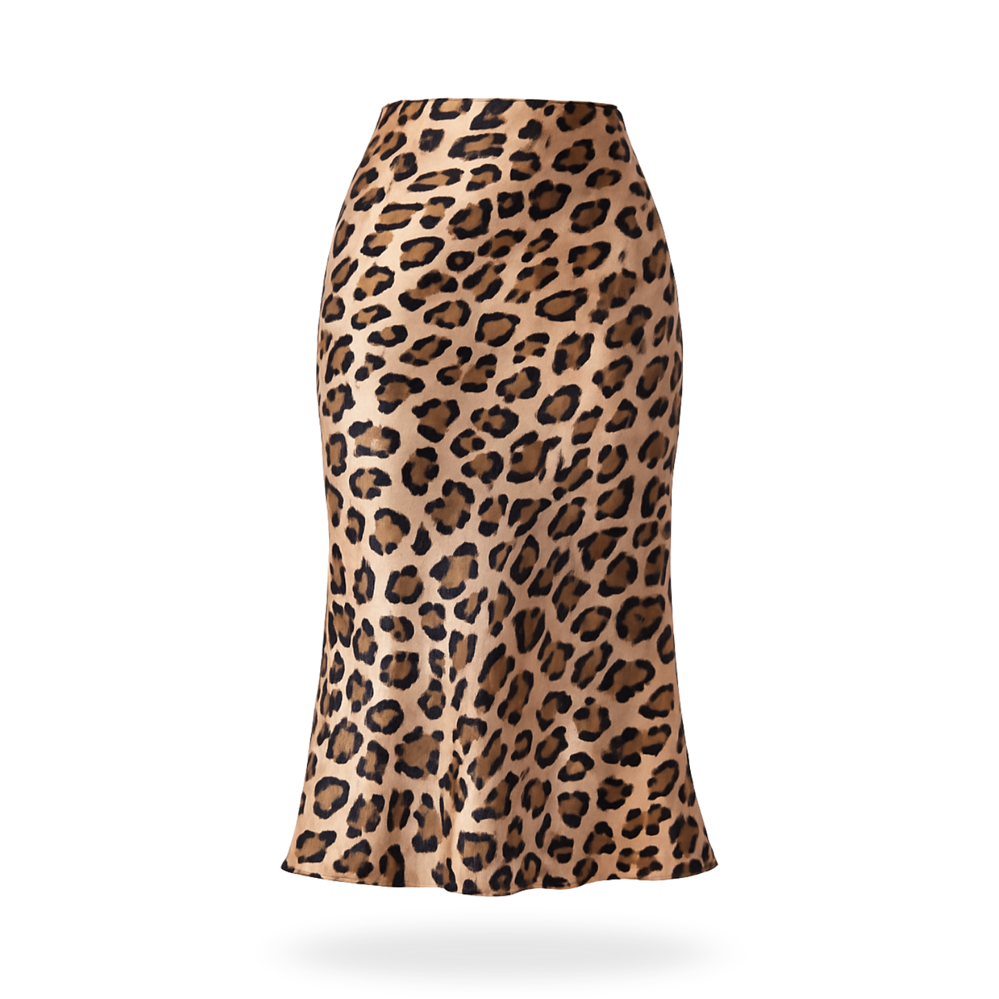Falda de satin leopardo